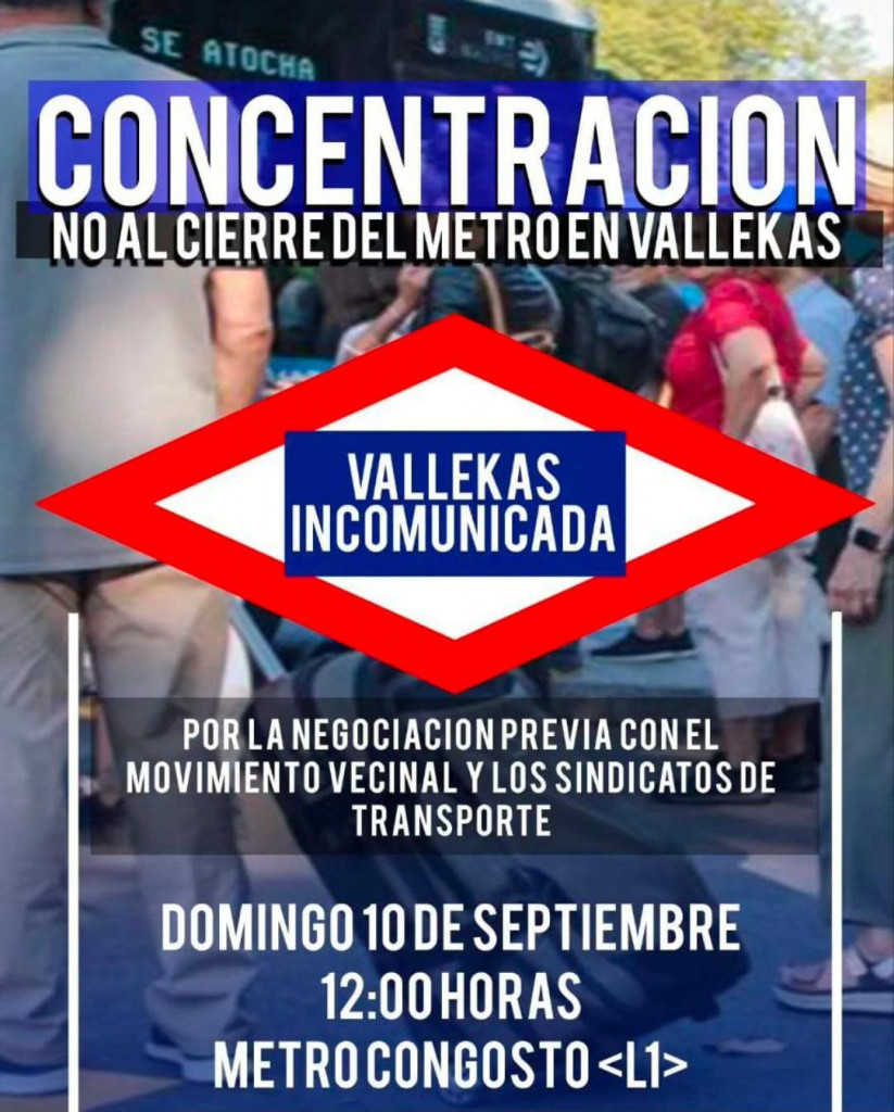 No al cierre de metro en VK